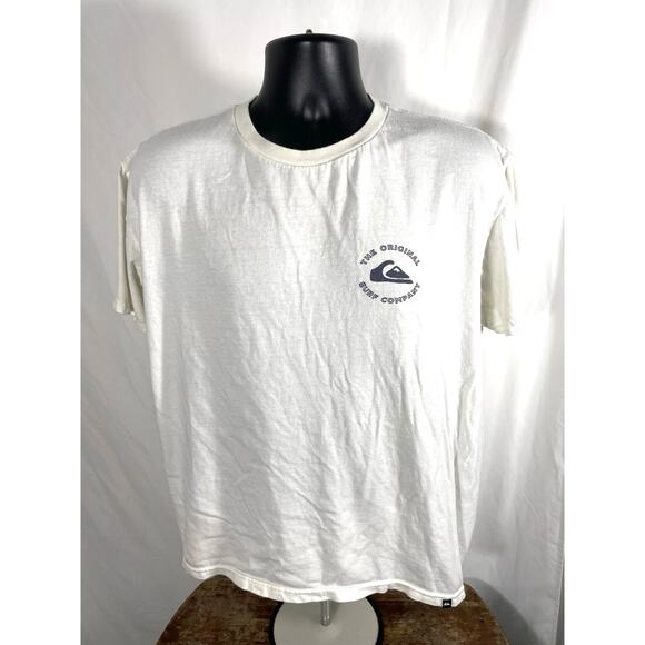 Quiksilver Surf Company Tee White Large Surf Shirt - Picture 1 of 7